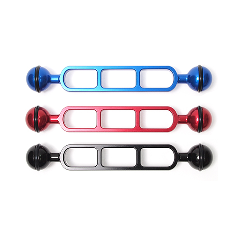Double ball lamp arm